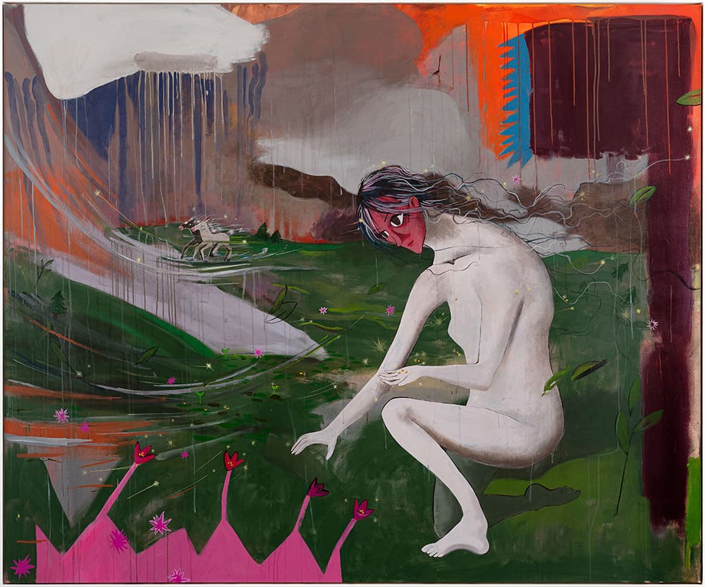 제레미, <폭풍(The Tempest)>, 2023. 캔버스에 아크릴릭, 200 x 240 cm. Courtesy PERES PROJECTS, Berlin, Seoul, and Milan