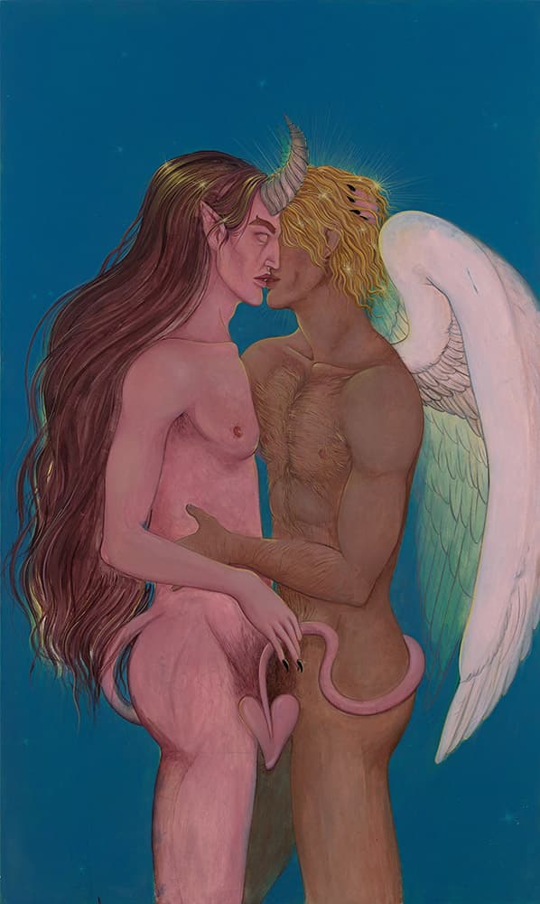 제레미, <기적(The Miracle)>, 2023. 캔버스에 아크릴릭, 200 x 120 cm. Courtesy PERES PROJECTS, Berlin, Seoul, and Milan